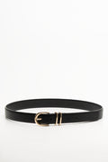 Triple Buckle Belt Black
