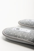Polka Dot Open Toe Slippers Grey (3)