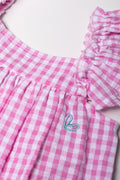 Gingham Dress Pink (1)