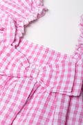 Gingham Dress Pink (2)