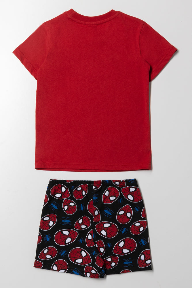 Spider-Man Short Sleeve Pyjama Set Red (3)