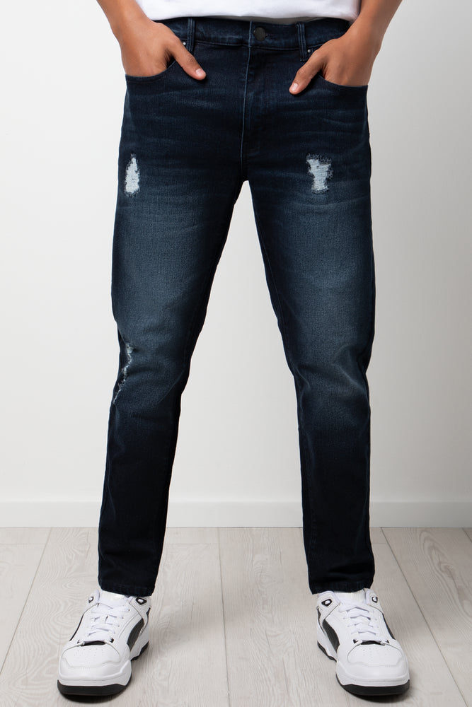 Ripped Skinny Denim Jeans Blue