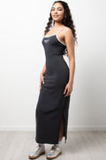 Strappy Bodycon Dress Dark Grey (1)