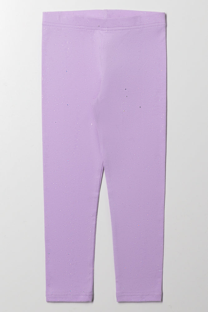 Glitter Leggings Purple