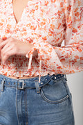Floral Long Sleeve Blouse Pink (3)