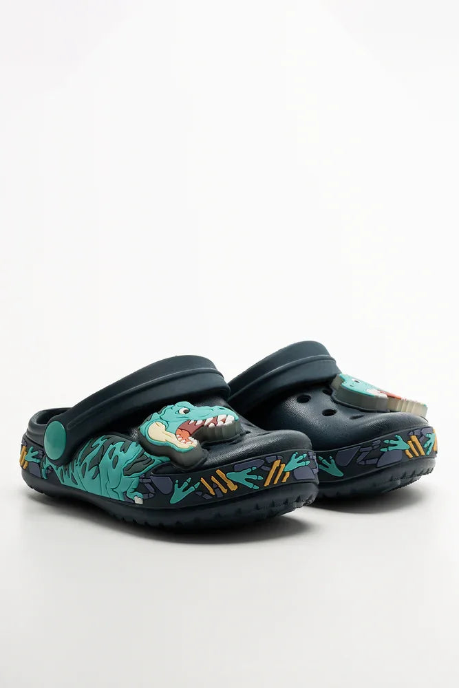 Dinosaur Clogs Navy