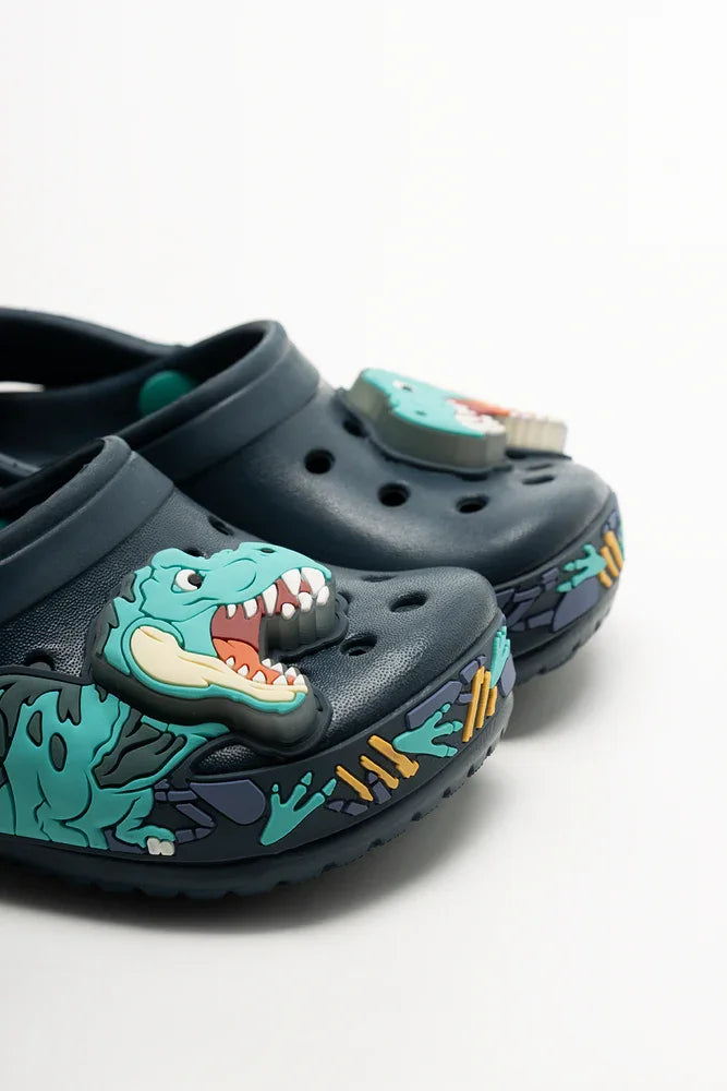Dinosaur Clogs Navy (2)