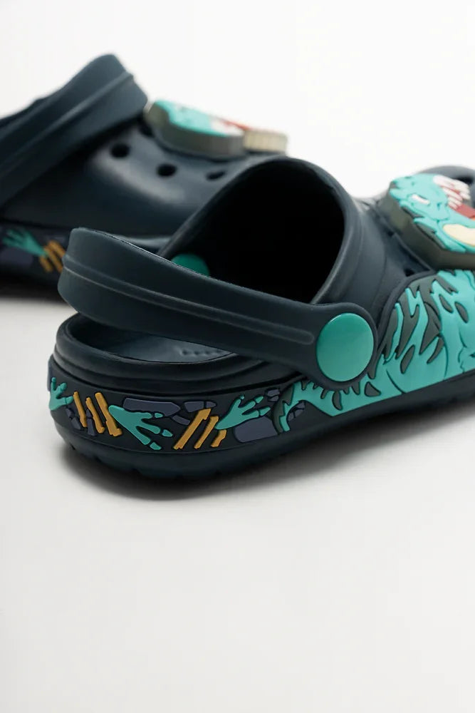 Dinosaur Clogs Navy (3)