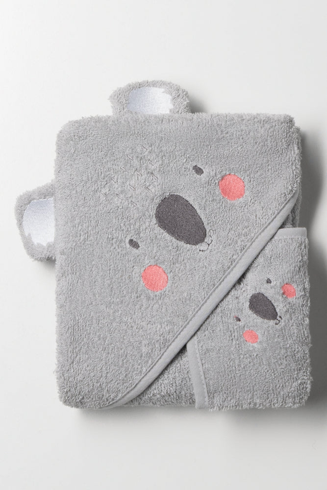 Koala 2 Piece Towel Grey