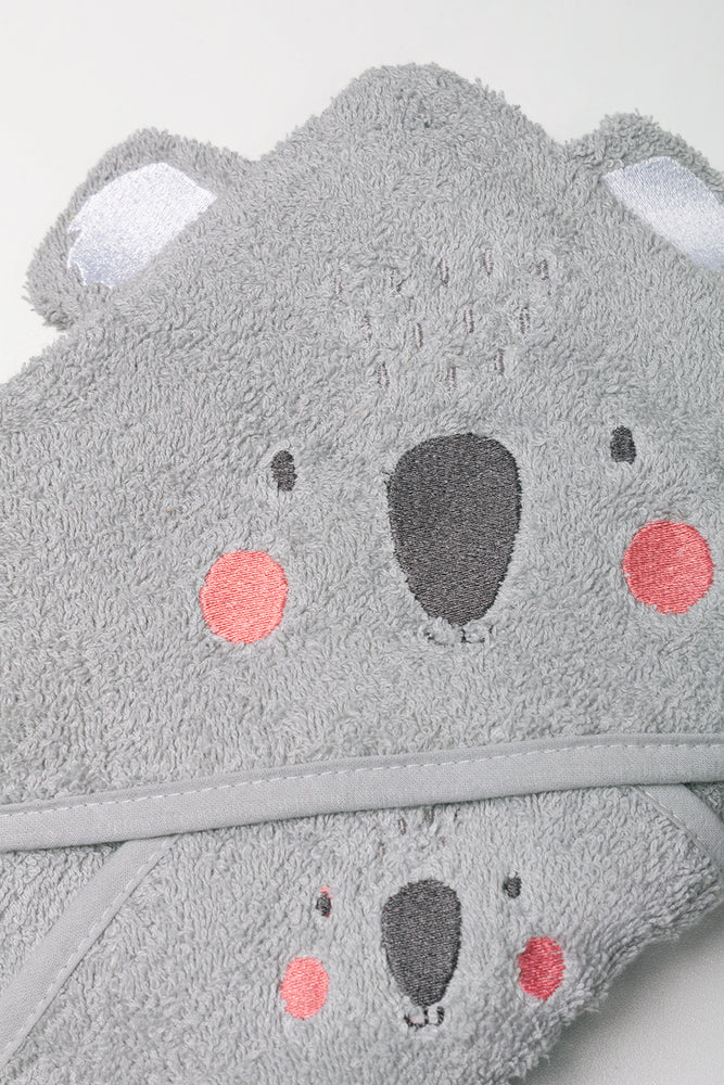 Koala 2 Piece Towel Grey