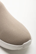 Knit Trainer With Metal Trim Natural (2)