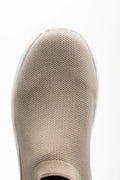 Knit Trainer With Metal Trim Natural (4)