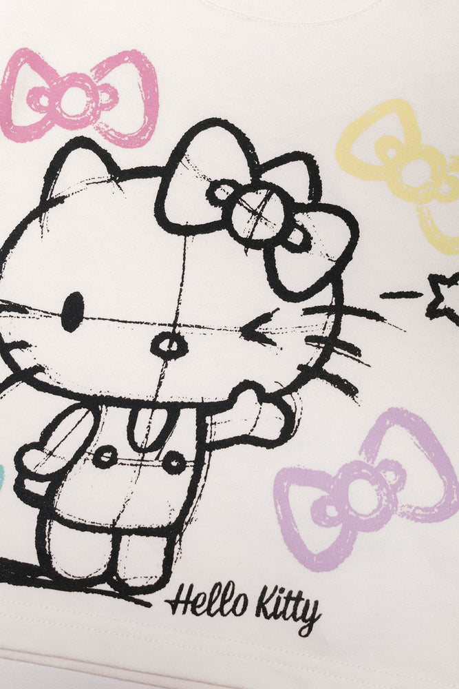 Hello Kitty Shorts Set Cream (1)