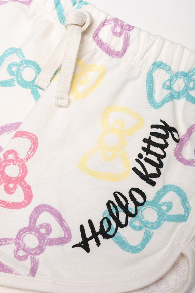 Hello Kitty Shorts Set Cream (2)