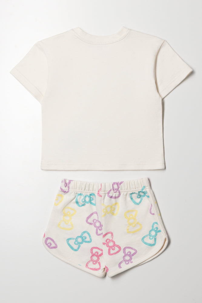 Hello Kitty Shorts Set Cream (3)