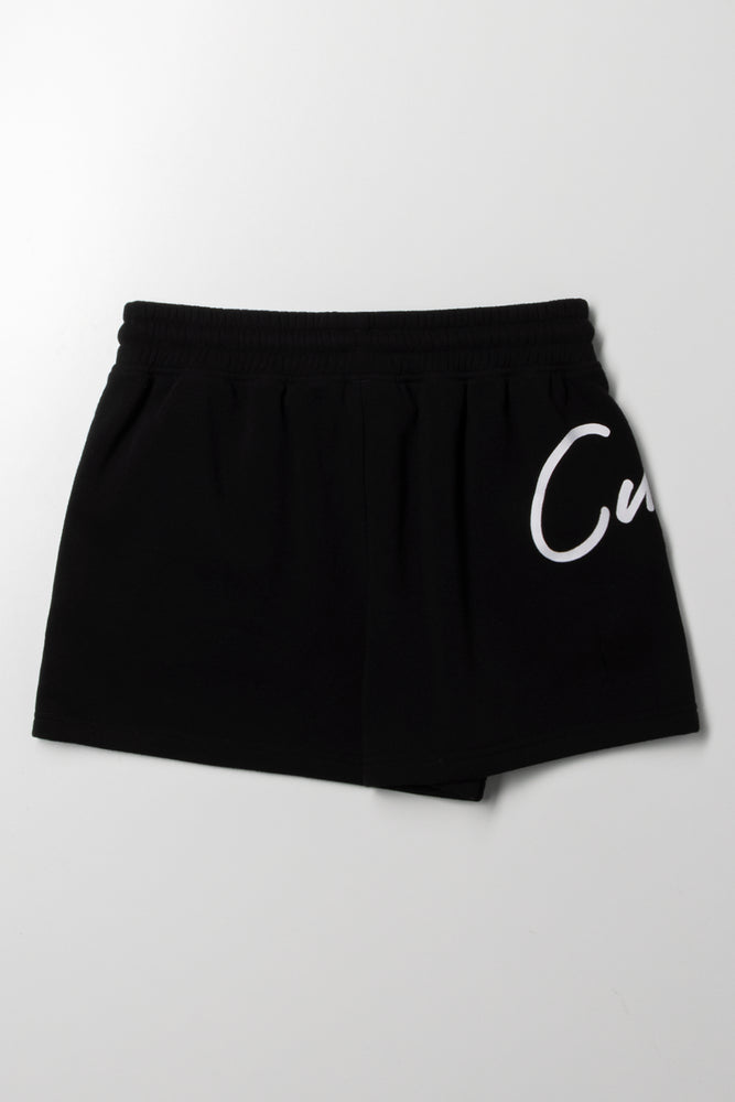 Fleece Shorts Black (2)