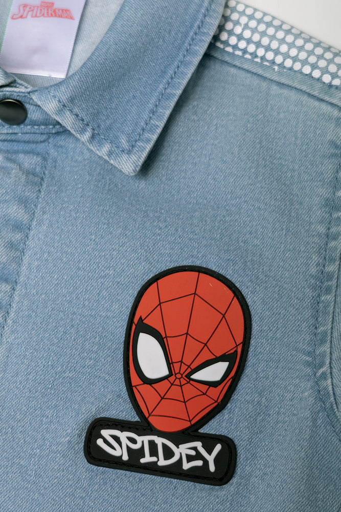 Spider-Man Denim Boilersuit Blue
