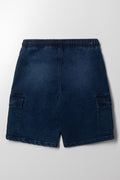 Cargo Denim Shorts Blue (2)