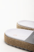 Double Buckle Sandals White (3)