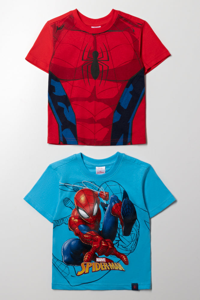 Spider-Man 2 Pack T-Shirts Blue And Red