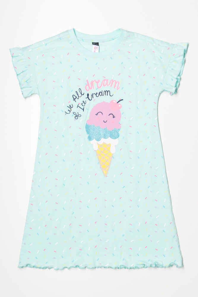 Ice Cream Sleepshirt Blue