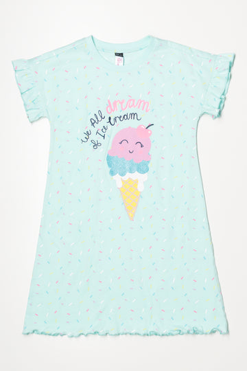 Ice Cream Sleepshirt Blue