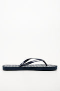 Polka Dot Flip Flops Navy