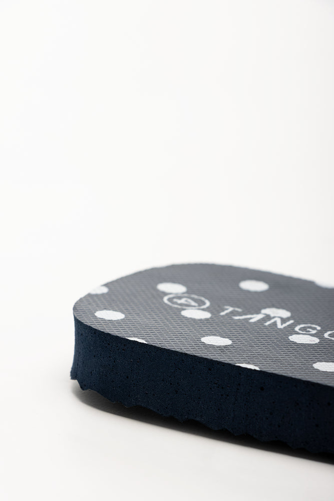 Polka Dot Flip Flops Navy (3)