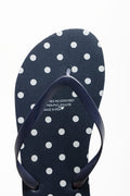 Polka Dot Flip Flops Navy (4)