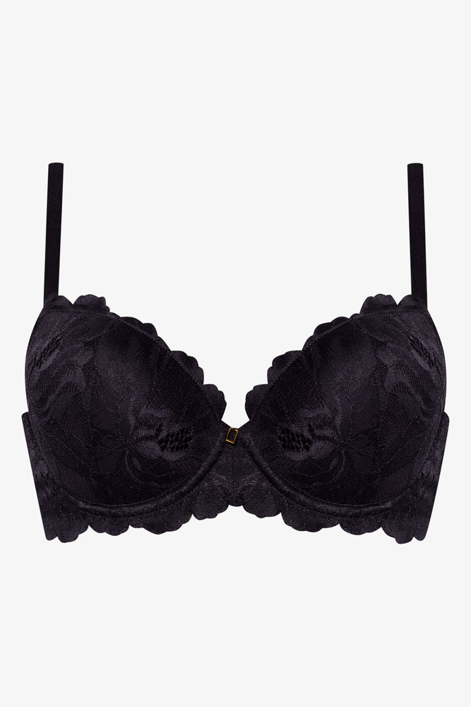 2 Pack Lace Bras Black & Natural