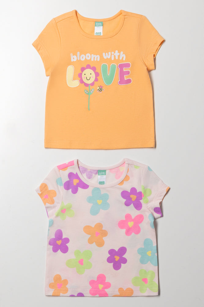 2 Pack T-Shirts Peach