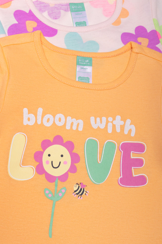 2 Pack T-Shirts Peach (1)