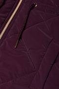 Hooded Puffer Jacket Burgundy (1)