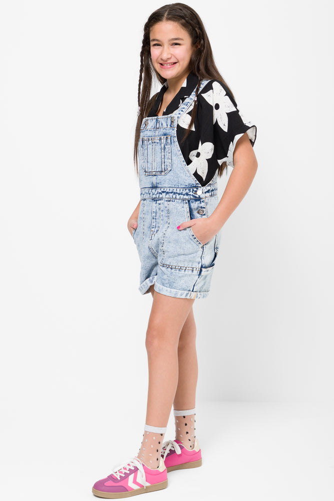 Denim Dungaree Light Blue