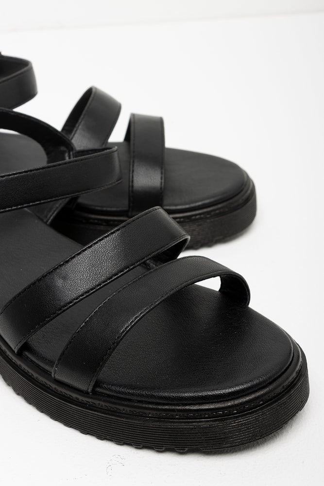 Double Strap Sandal Black (2)