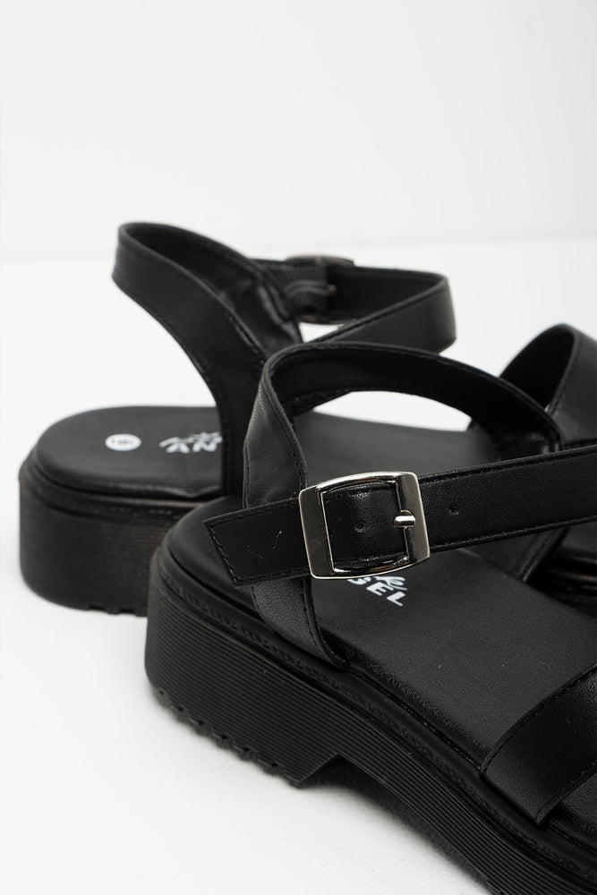 Double Strap Sandal Black (3)