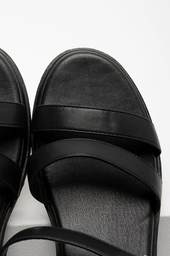 Double Strap Sandal Black (4)