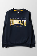 Crew Neck Tracktop Navy