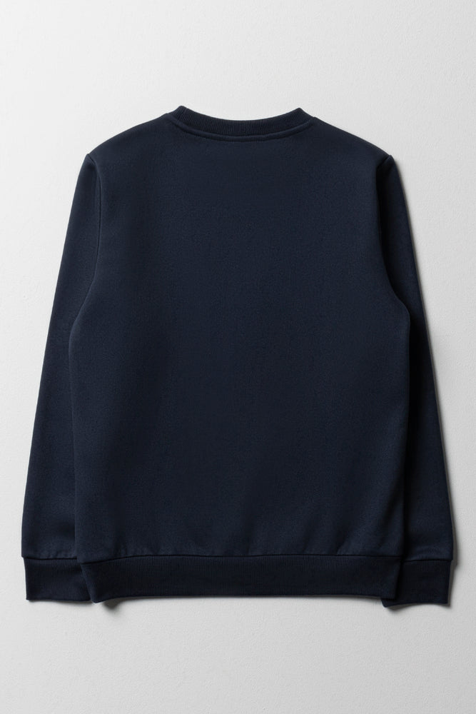 Crew Neck Tracktop Navy (2)