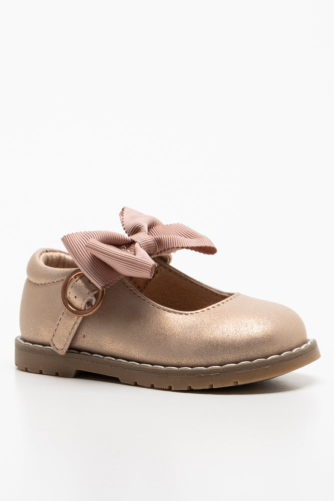 Bow Shoe Dusty Pink (1)