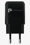 Premio 2.4 Amp Dual Wall Charger Black