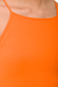 Seamless Racerback Bodycon Dress Orange (3)