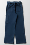 Utility Belted Denim Jeans Blue (2)