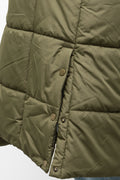 Long Line Puffer Jacket Green (3)