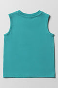Sleeveless Vest With Pocket Blue (3)
