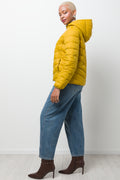 Hooded Puffer Jacket Yellow (1)
