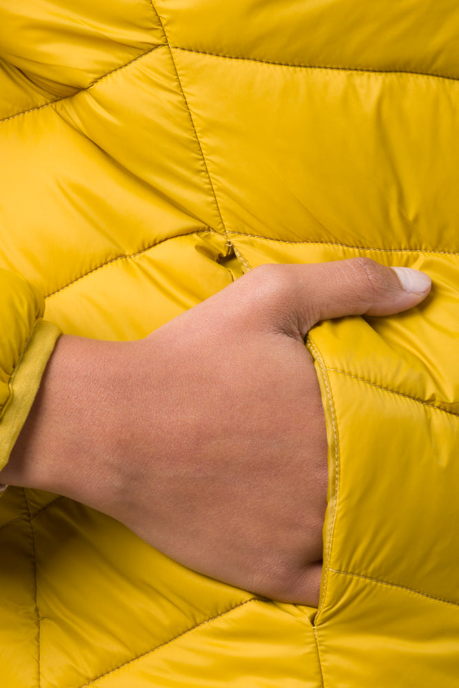 Hooded Puffer Jacket Yellow (3)