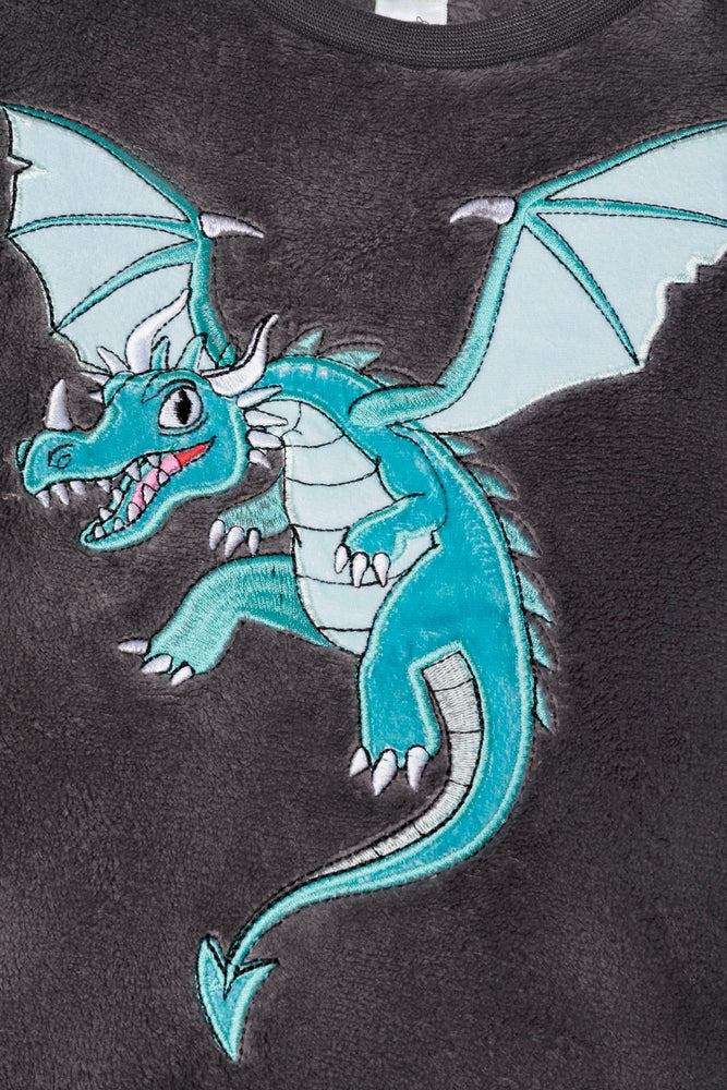 Dragon Long Sleeve Pyjamas Dark Grey