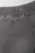 Denim Pull On Shorts Grey (1)