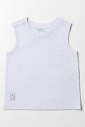 Sleeveless T-Shirt Grey